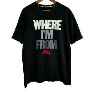 Nike Air Men’s Regular Fit “Where I’m From” Black T-shirt Size Large